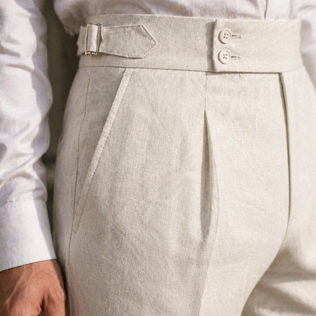 ValorLoom™ Linen Trousers — Take Control of Your Fit and Stay Cool with Tailored Confidence