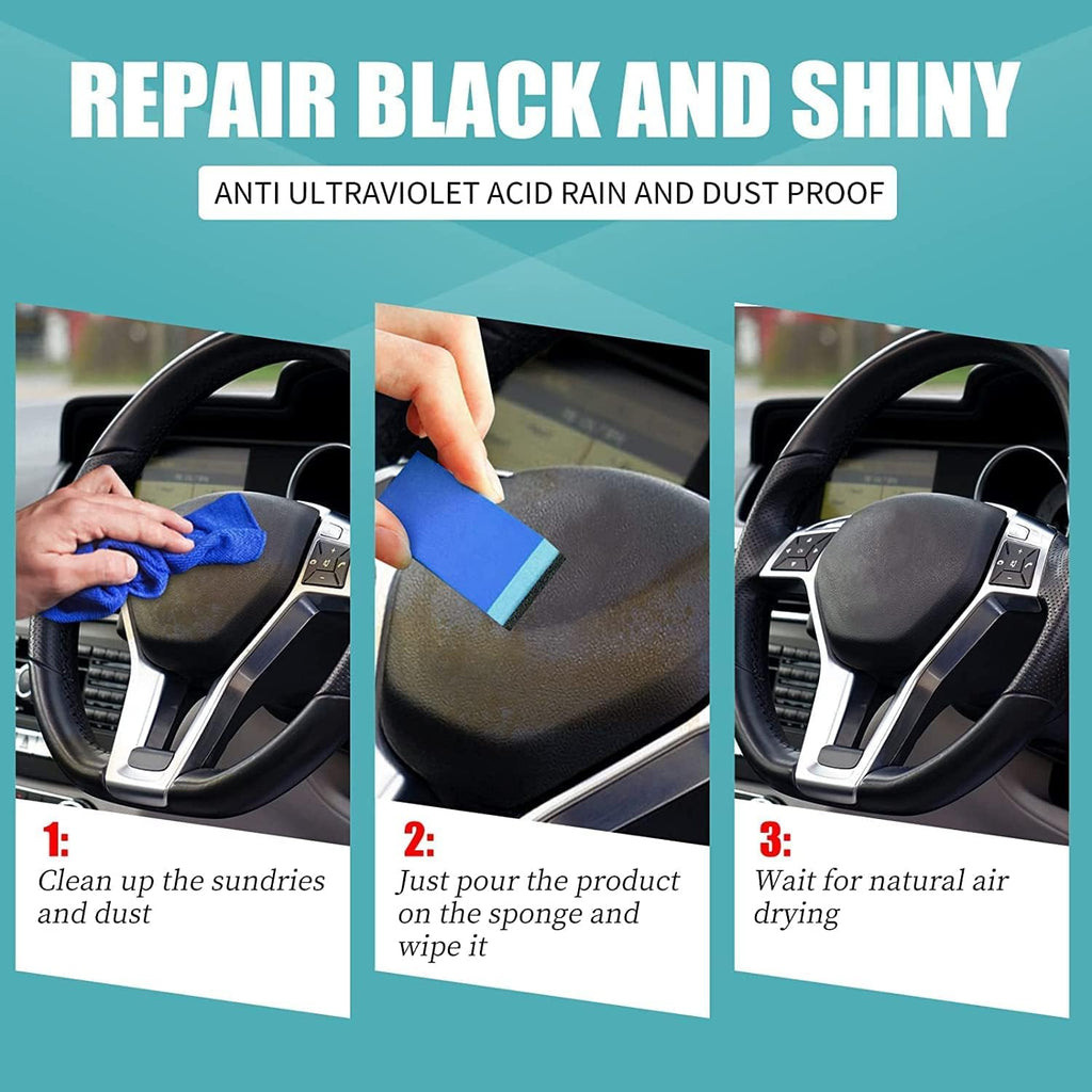 PrismaShine™ Plastic Revival Kit — Bring Faded Plastics Back to Life with Instant, Vivid Shine and Lasting Protection
