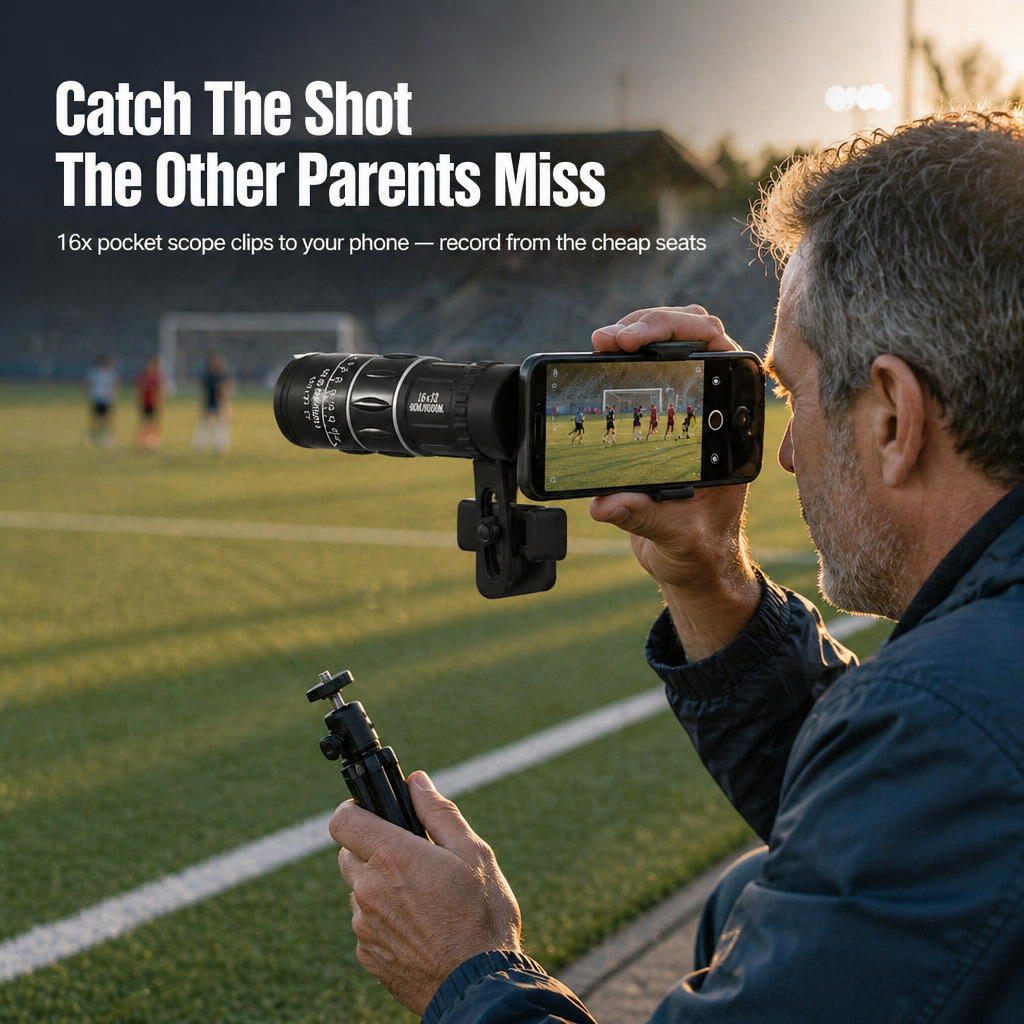 VistaVibe™ — View 16x Closer at Sports, Wildlife, and Concerts Right from Your Pocket