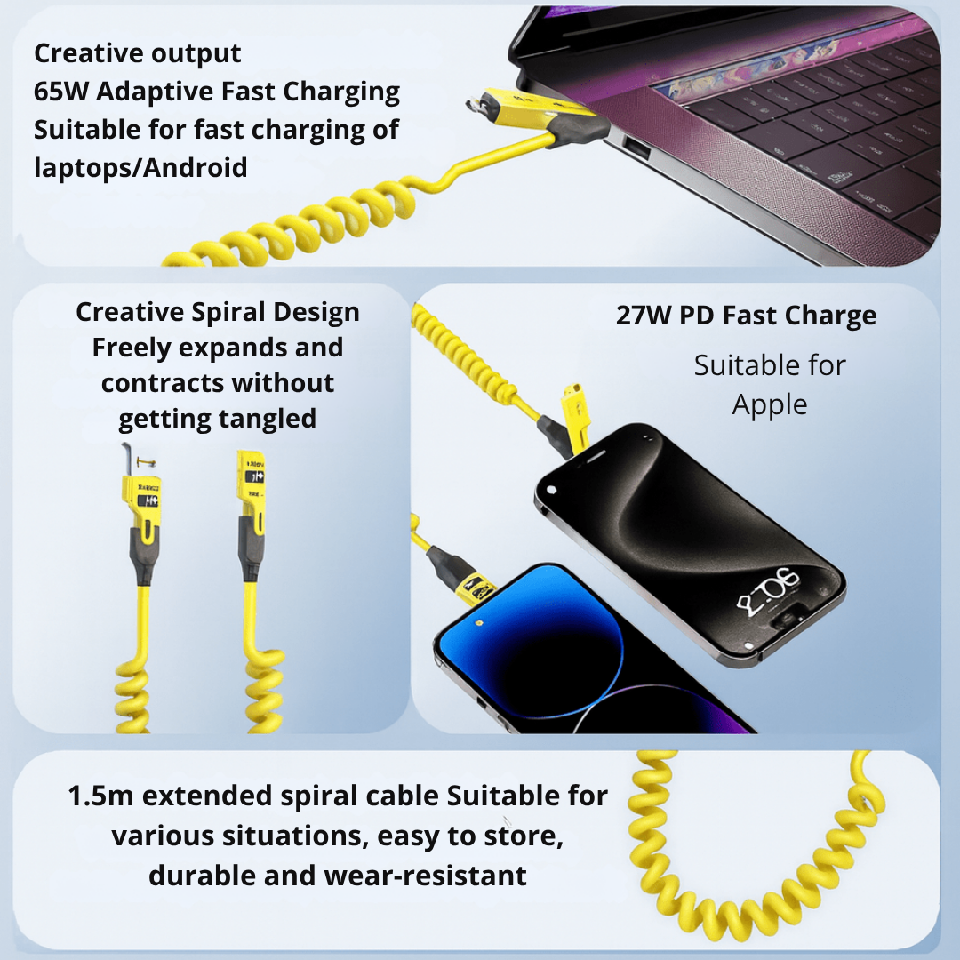 SurgeLine™ FlexCharge — Smash Cable Chaos with Lightning-Fast, Tangle-Free Power