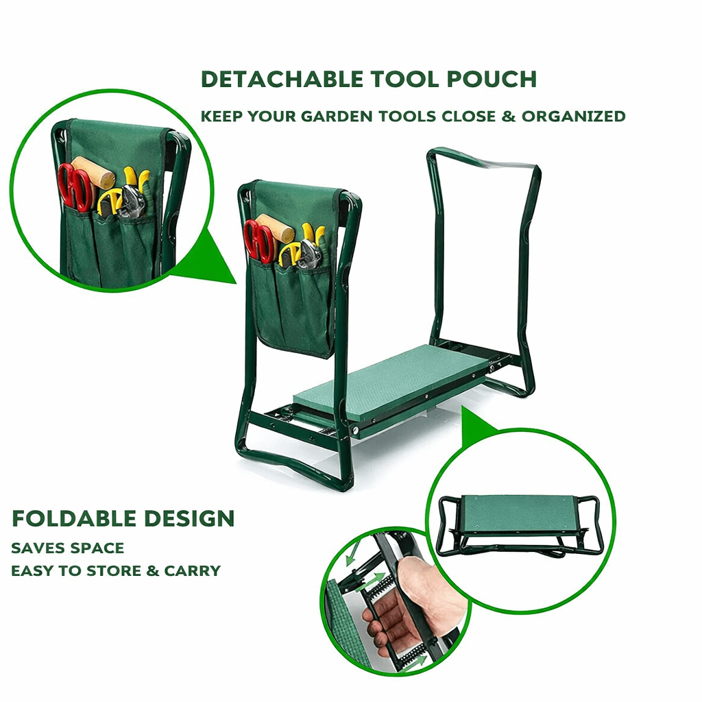 Ergonomic 2-in-1 Garden Knee Stool and Seat for Enhanced Joint Comfort | Foldable | Compact | Kneeworks