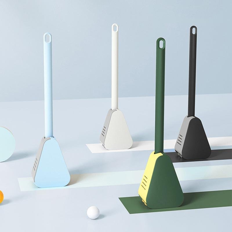 Toilet Brush | Triangle-Shaped Head | Scratchless TPR Scrubbing | Silly