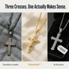 SolaraFaith™ — Sport a Crucifix That Won't Fade, Break, or Stain Your Skin Green