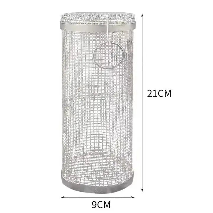Stainless Steel Grill Basket | Rolling Basket | Ideal for Small Grill Items | GrillRoll