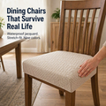 SlipGuard™ Jacquard Chair Covers — Protect Every Seat Against Spills, Stains & Sticky Fingers