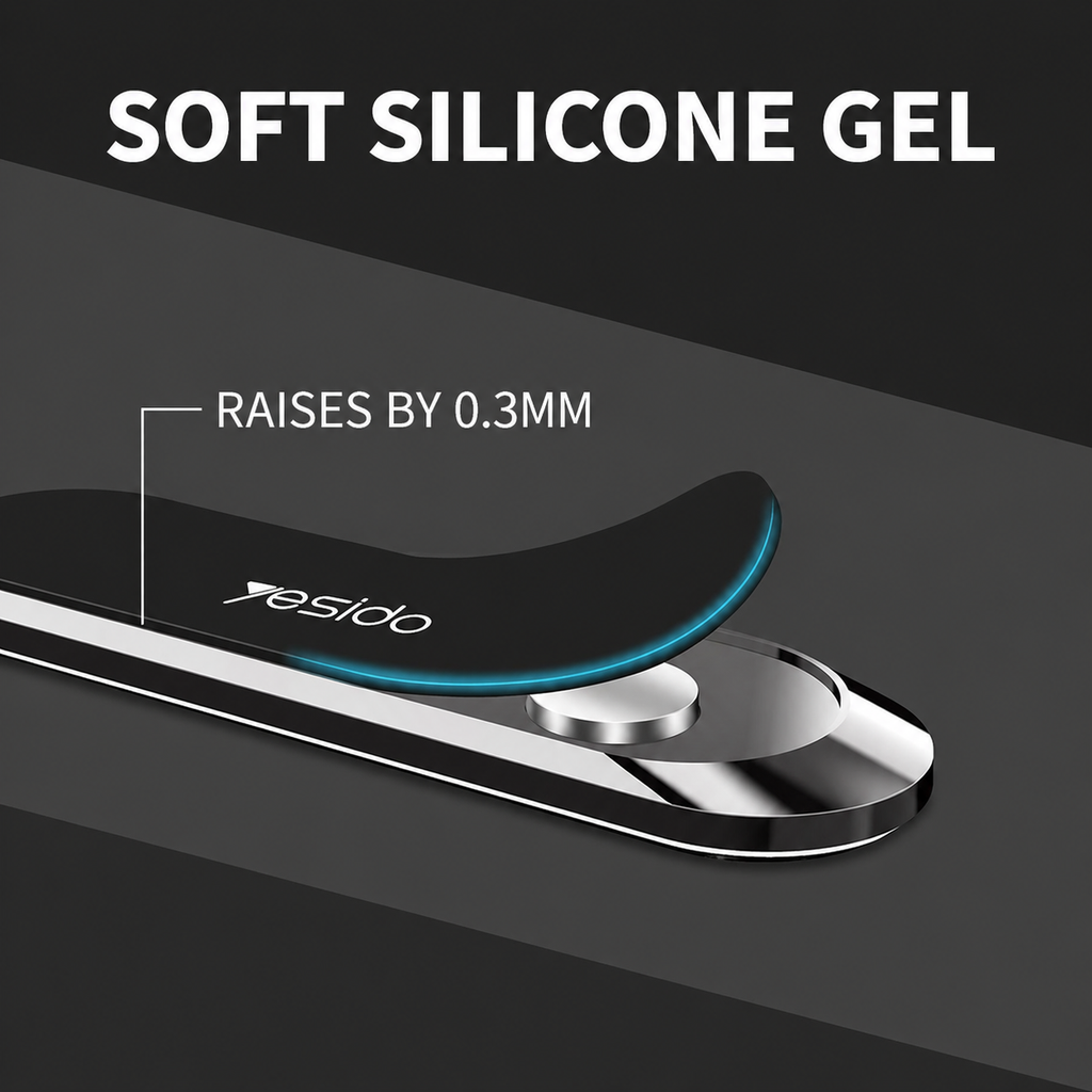 Phone Holder | 6 N50 Magnets & 360° Swivel | Zinc Alloy with Nano Coating | Clipzero