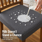 SlipGuard™ Jacquard Chair Covers — Protect Every Seat Against Spills, Stains & Sticky Fingers