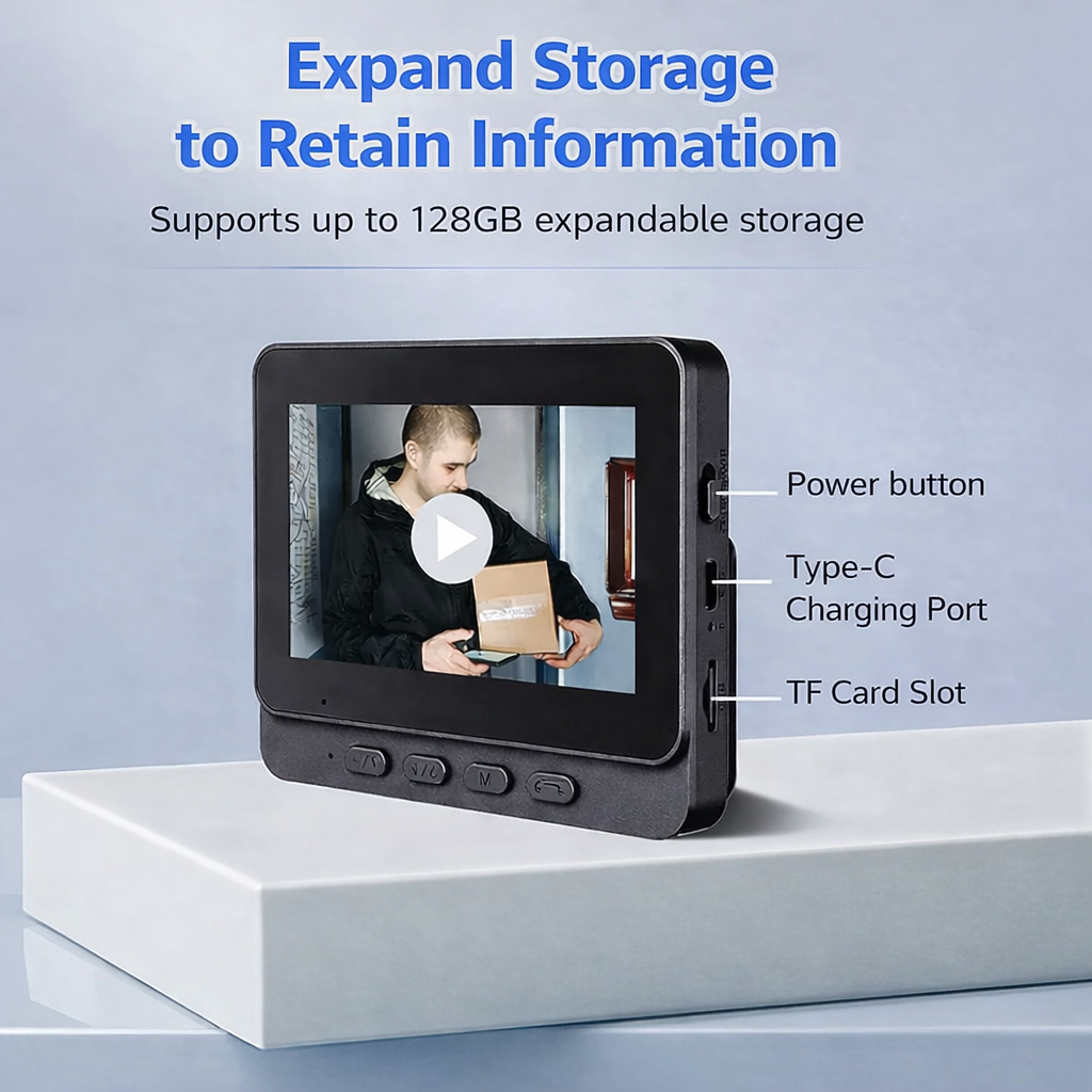 Doorbell with Camera | Two-Way Audio and Live View | Night Vision | RingCam