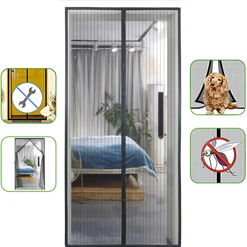 Fly Screen Door Magnet | Self-Closing | Drill-Free Installation | Airlock
