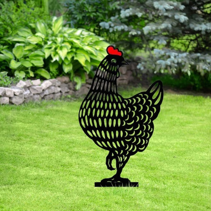 Chicken Garden Decoration | Weather-Resistant | Outdoor Ornament | Henscape