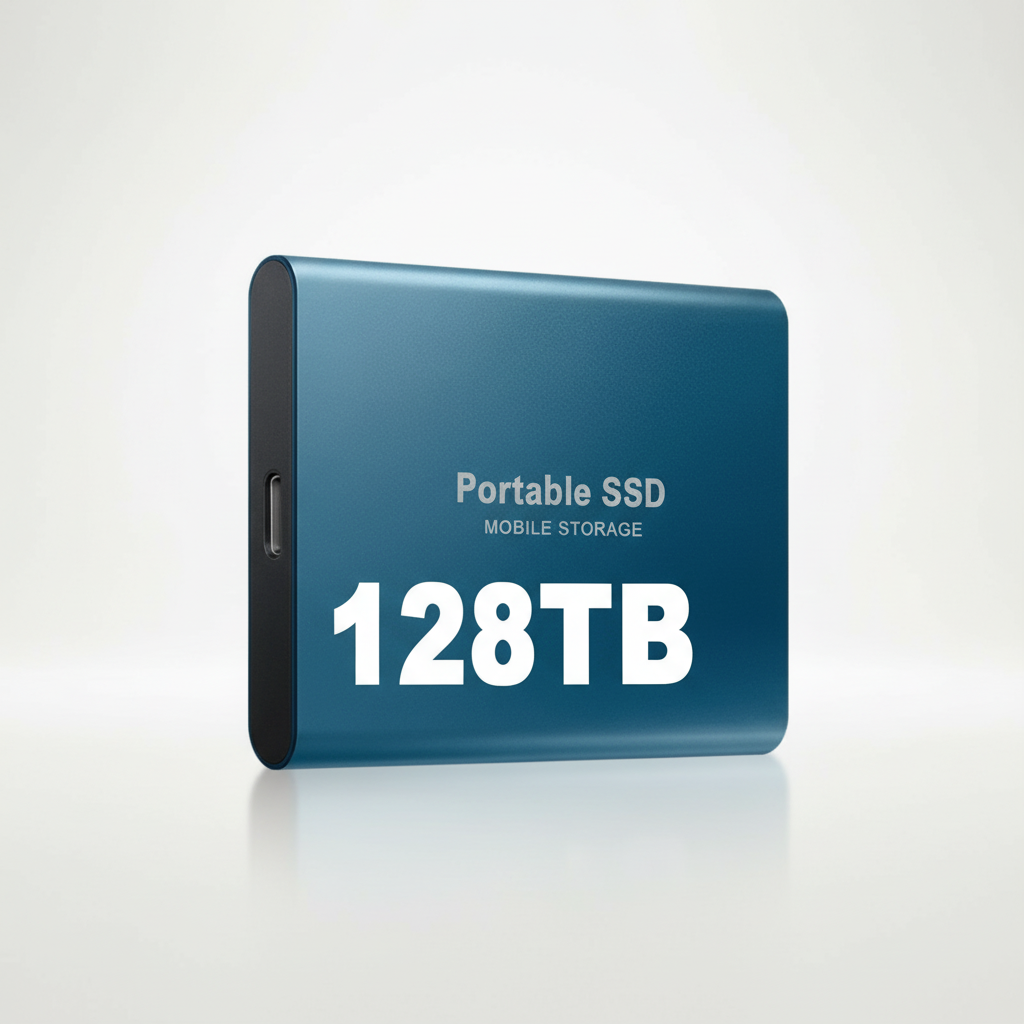External SSD with 128GB | Quick Data Backup | USB C Connection | DataPulse