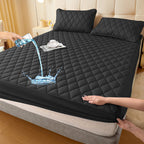 SlumberShield™ — Wrap Your Bed in Cozy, Waterproof Protection for Blissful, Worry-Free Sleep