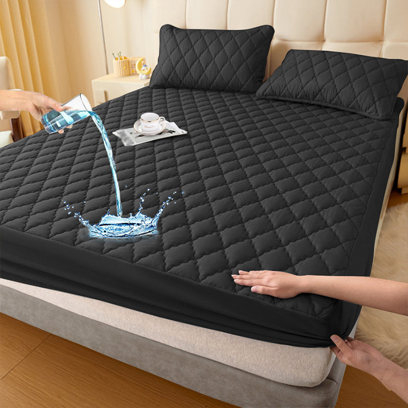 SlumberShield™ — Wrap Your Bed in Cozy, Waterproof Protection for Blissful, Worry-Free Sleep