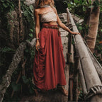 Veloura™ Maxi Skirt — Effortless Elegance with Freedom, Comfort, and Life-Saving Pockets