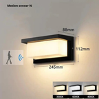 Wall Light | Automatic Activation | Weather-Resistant for Entrances, Terrace, Paths | SensorBeam