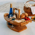 Picnic Table | Featuring Bottle and Glass Holder | Snack Storage | PicknickWerk