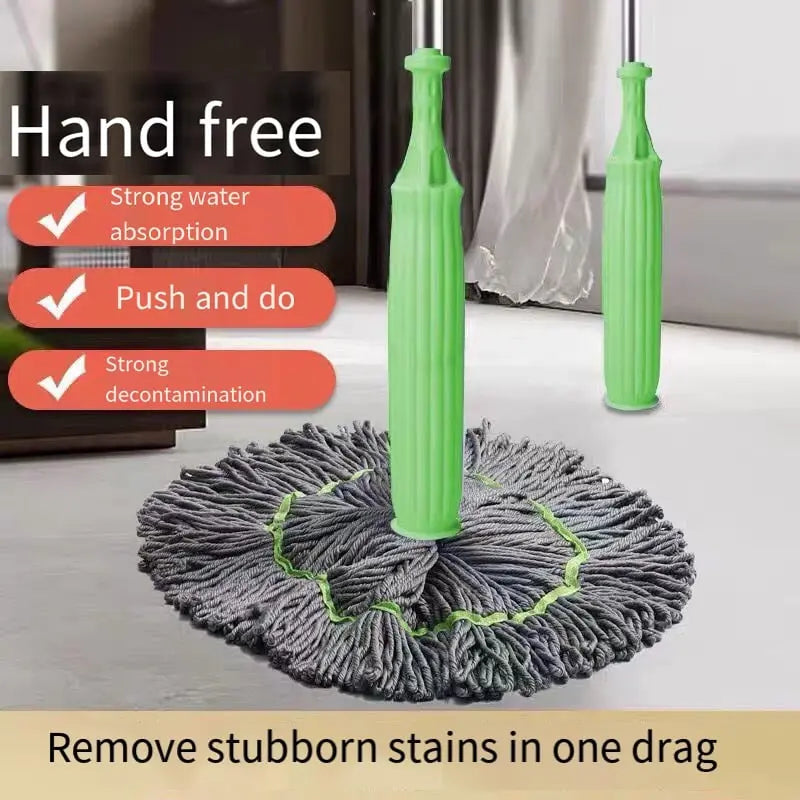Self-wringing Microfiber Mop Head | Swivel Joint | Hands-Free | CleanPulse