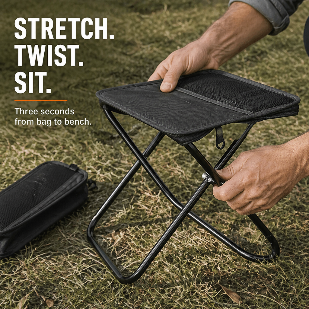 SlingSit™ — Wear Your Comfort and Sit Instantly Anywhere