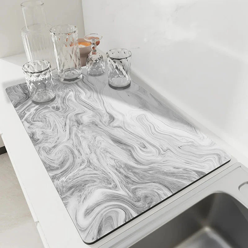 Drip Mat | Dries Rapidly in Seconds | Non-Slip Natural Rubber Base | DryNest