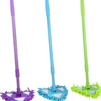 Rotatable Adjustable Triangle Cleaning Mop | 180° Rotating Mop Head | Telescopic Handle | Cleaning Mop | Mop Angle