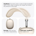 Wireless Headphones | Bluetooth Over-Ear Headphones ANC W65 Plus | 45-Hour Battery Life | Wavora