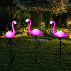 Solar-Powered Waterproof Flamingo Garden Light