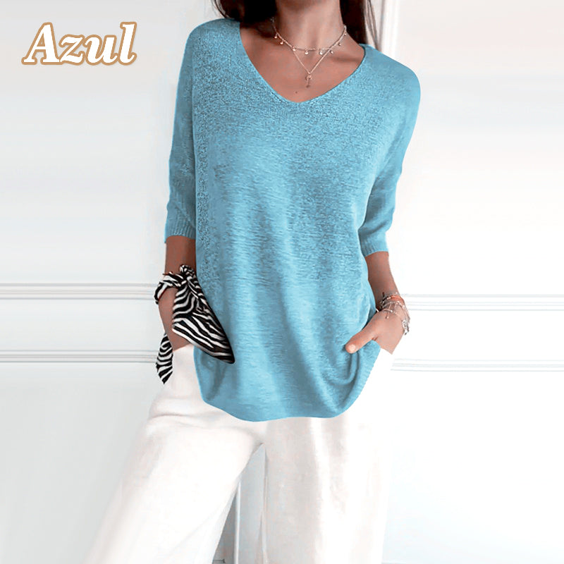 VaysonFlow™ V-Neck Shirt — Unlock All-Day Freedom and Effortless Style That Moves With You