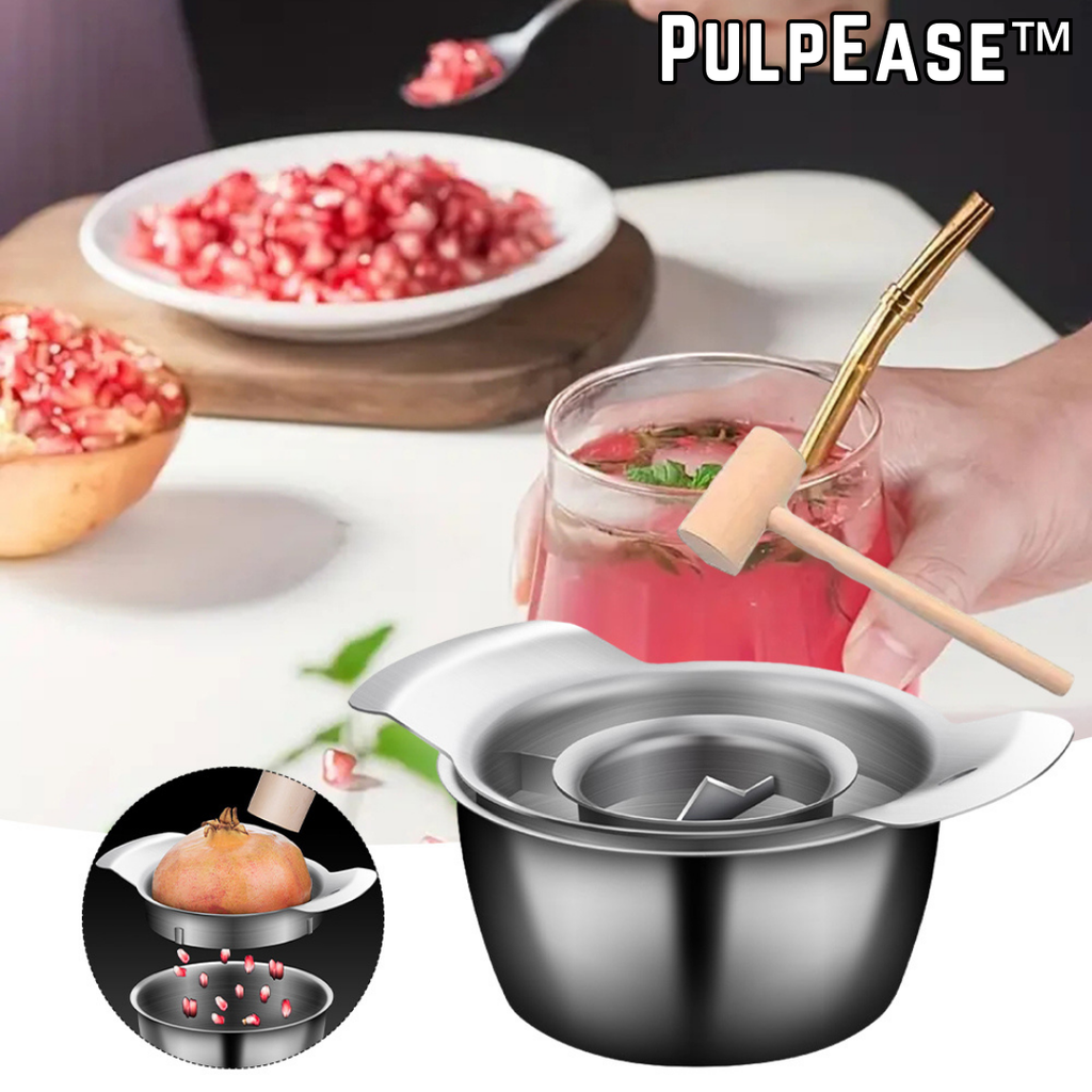 Pomegranate | Deseeder Set | Mess-Free Cleaning | PulpEase