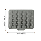Drip Drying Mat | Faster Drying Without Pools | Tilted, Heat-Resistant | DrainMat