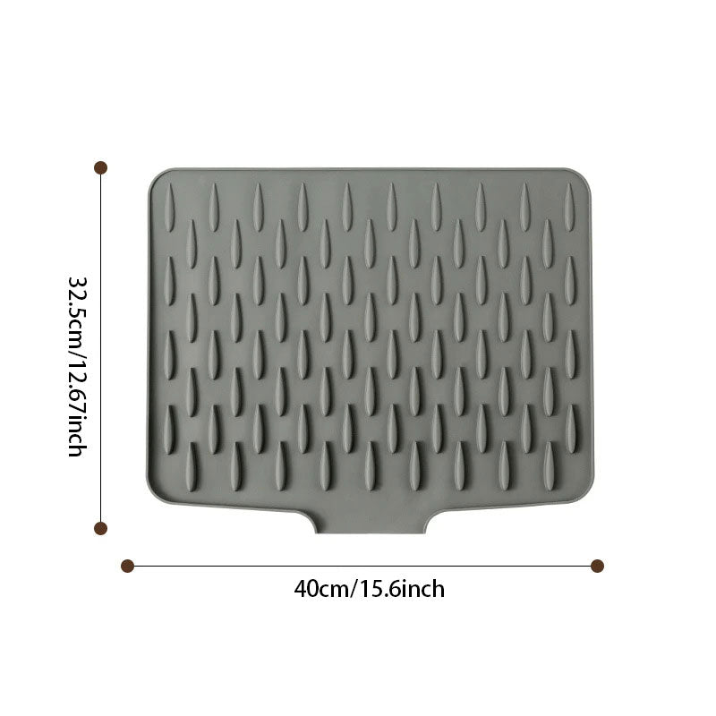 Drip Drying Mat | Faster Drying Without Pools | Tilted, Heat-Resistant | DrainMat