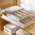 Foldable Clothes Organization Box | Easily Locate All Items | Compartments, Foldable, Stable | DrawerCalm