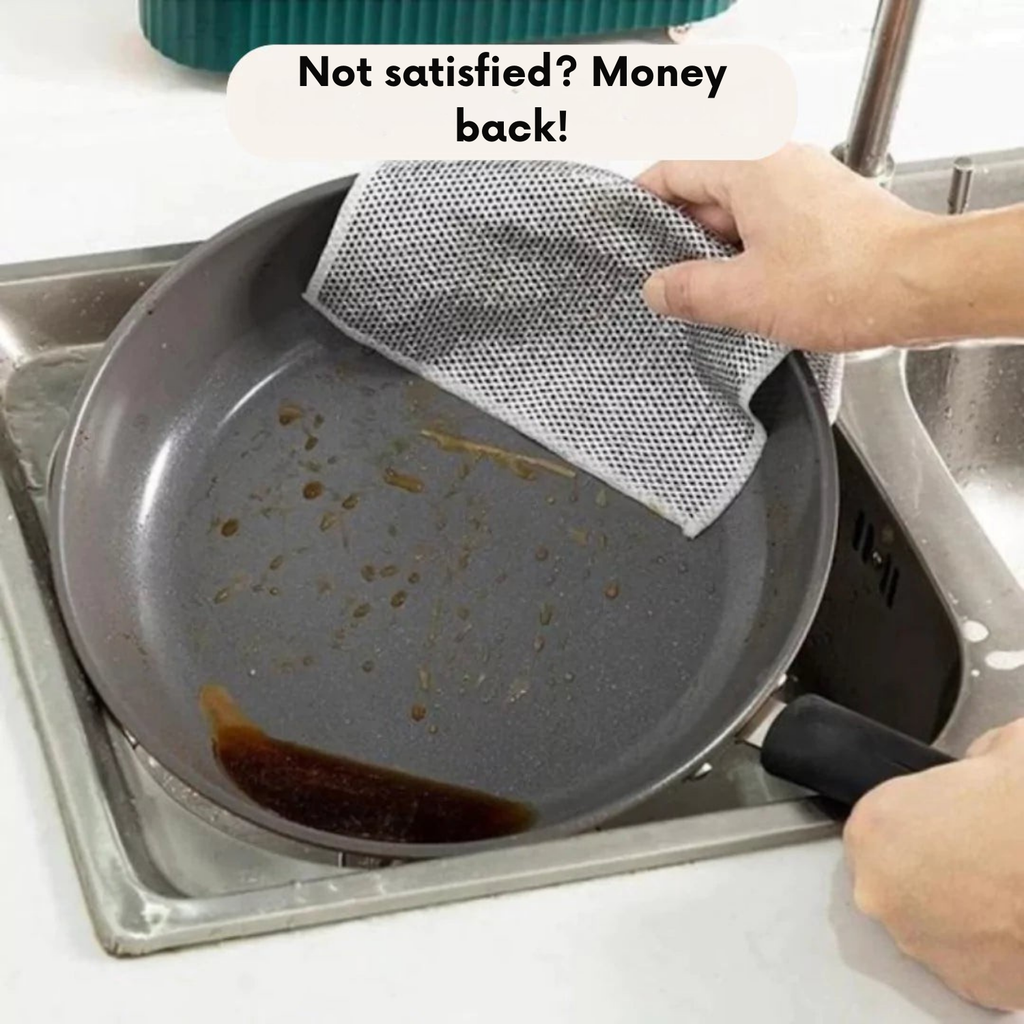 Glissara™ DualClean Cloth — Effortless Shine That Protects and Refreshes Your Kitchen Every Time
