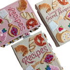 Notebook | Handmade Recipe Journal | Embroidered Cloth Cover | RecipeHeart