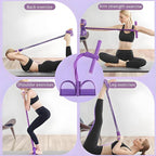 Fitness Resistance Band | Comfortable Handles and Foot Straps | Portable | CoreFlex
