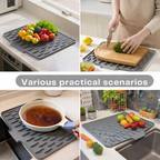 Drip Drying Mat | Faster Drying Without Pools | Tilted, Heat-Resistant | DrainMat
