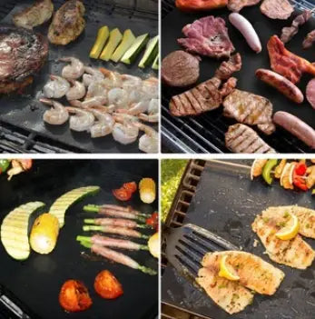 Non-Stick Grill Mat | Easy Grilling Cleanup | Perfect for Meat, Fish, and Veggies | GrillClean