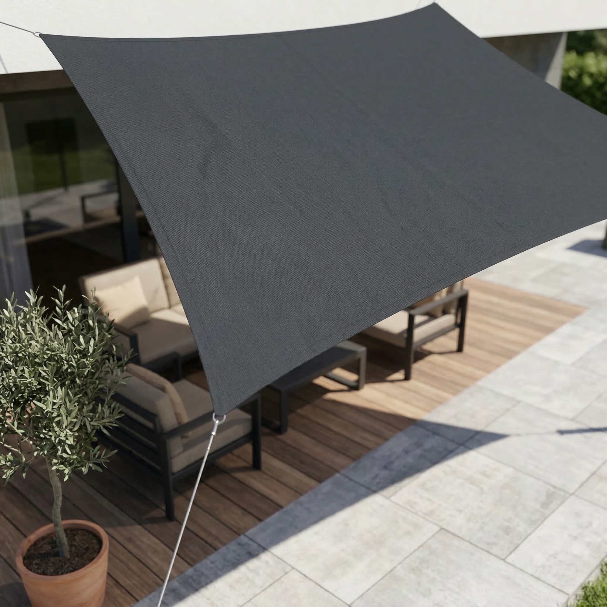 Rectangular Waterproof Sun Shade | Waterproof Outdoor Material | UV Defense | SkyCover
