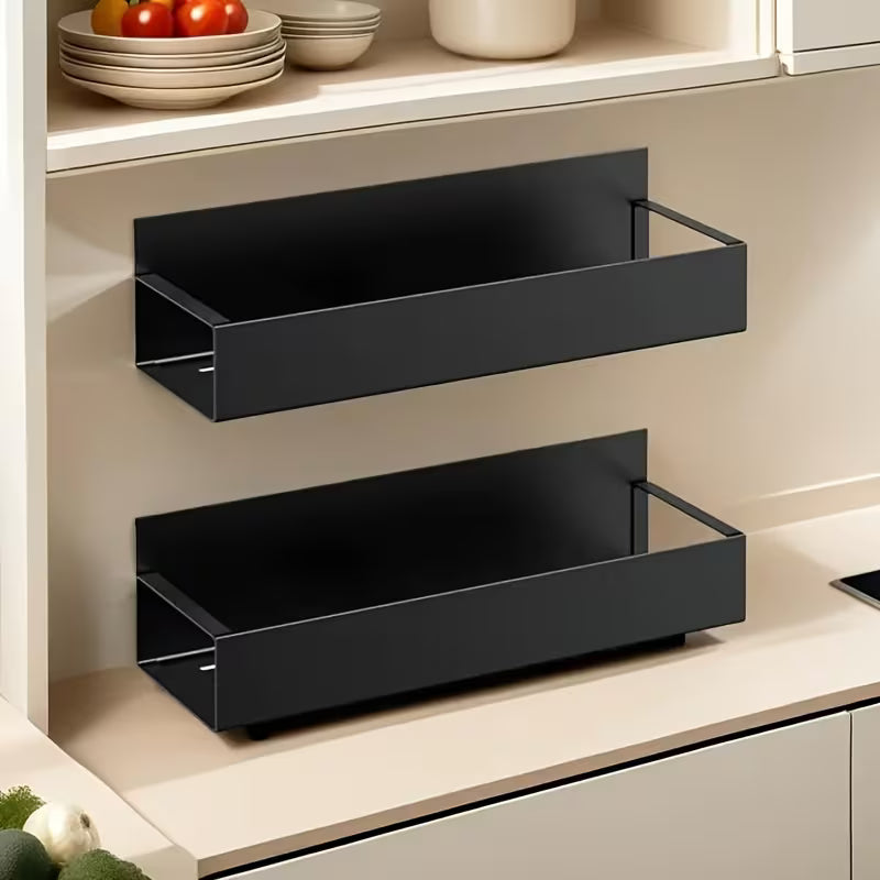 Magnetic Holder | No-Drill Side Shelf | Compact Space Organizer | MagniShelf