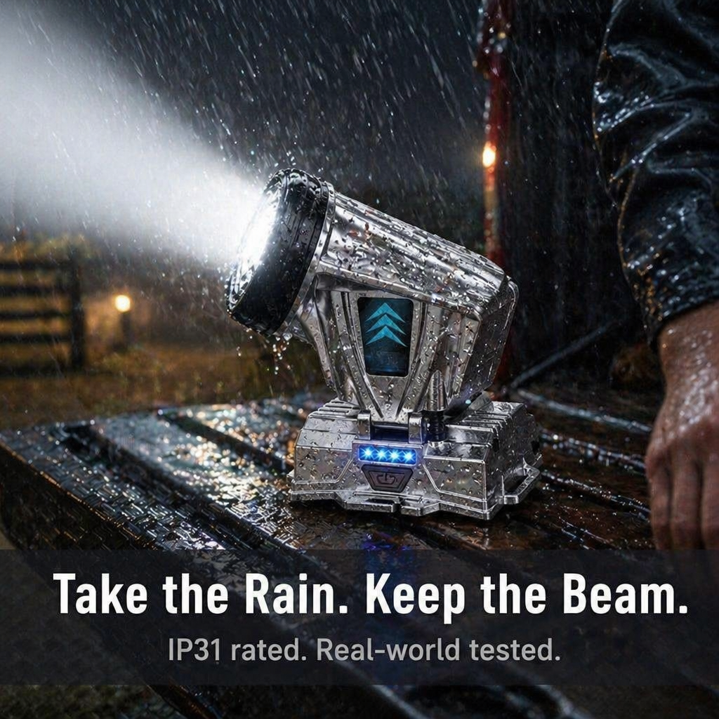 RamaraBeam™ — Cast a Beam Beyond the Tree Line and Power Up Your Phone Too