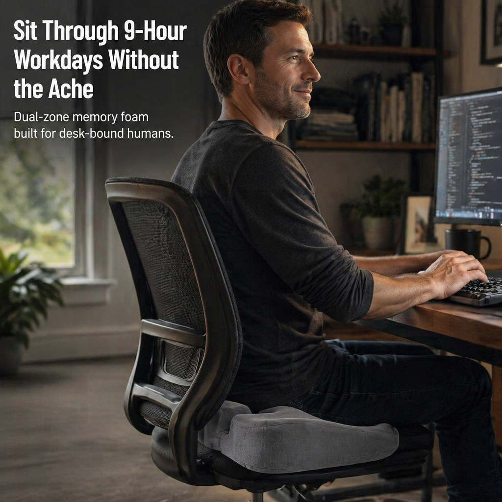 HavenCushion™ — Experience All-Day Tailbone Freedom and Unshakable Comfort