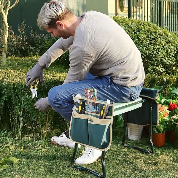 Ergonomic 2-in-1 Garden Knee Stool and Seat for Enhanced Joint Comfort | Foldable | Compact | Kneeworks
