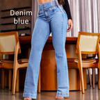VeloraStretch™ High Waist Flare Jeans — Sculpt Your Curves and Stride with Unstoppable Confidence All Day