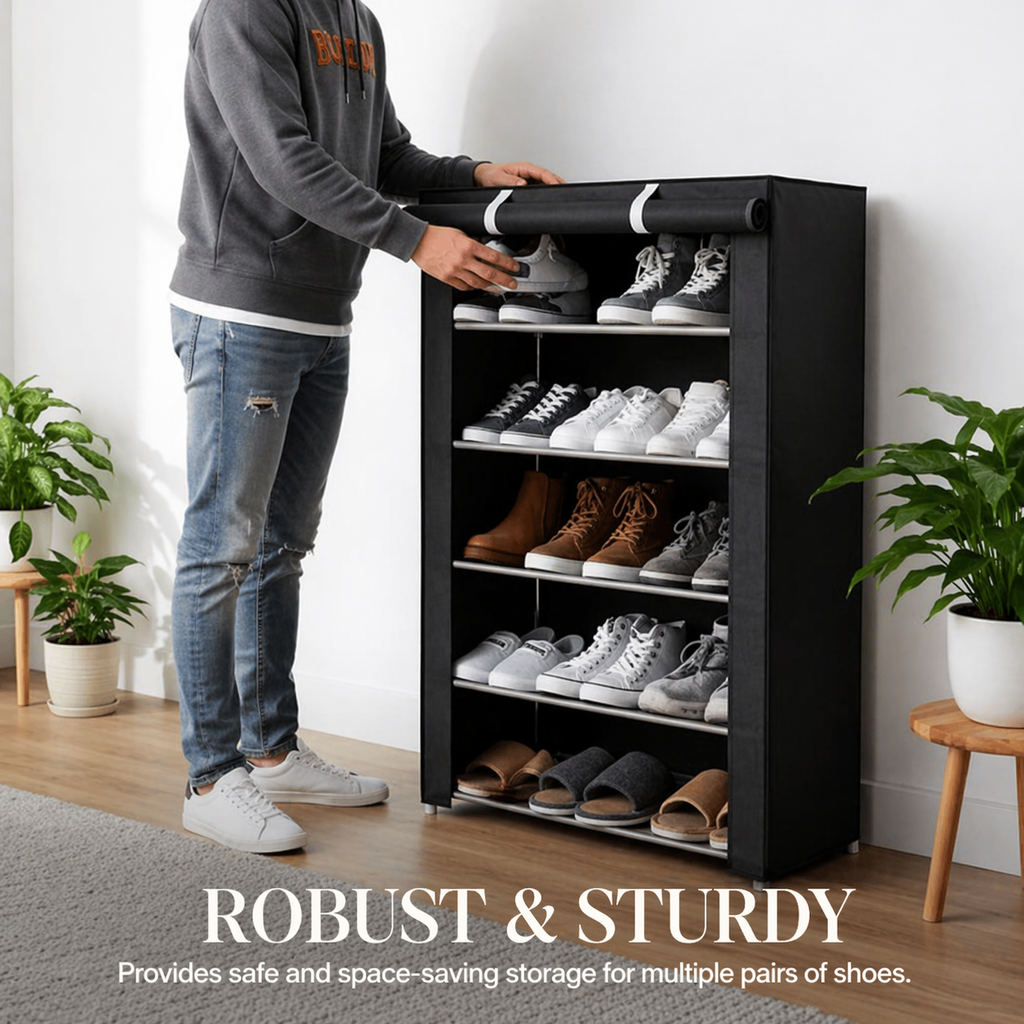 Freestanding Shoe Cabinet | No Tools Needed | Space-Efficient | TidyRack