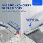 Deep angle scrub brush | Rotating head | Extended handle | DeepReach