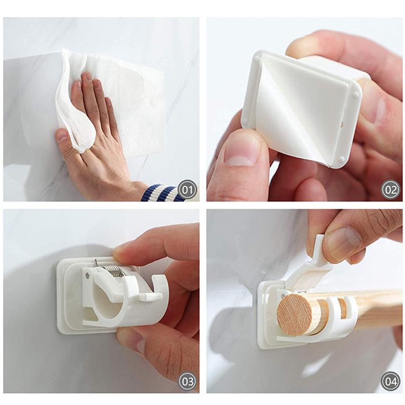 Curtain Holder Without Drilling | Adjustable & Self-Adhesive | Firm Grip | StickRod