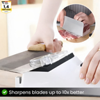 Knife Sharpener | Dual-Stage Honing | Secure Guide Slots | Cutting Performance