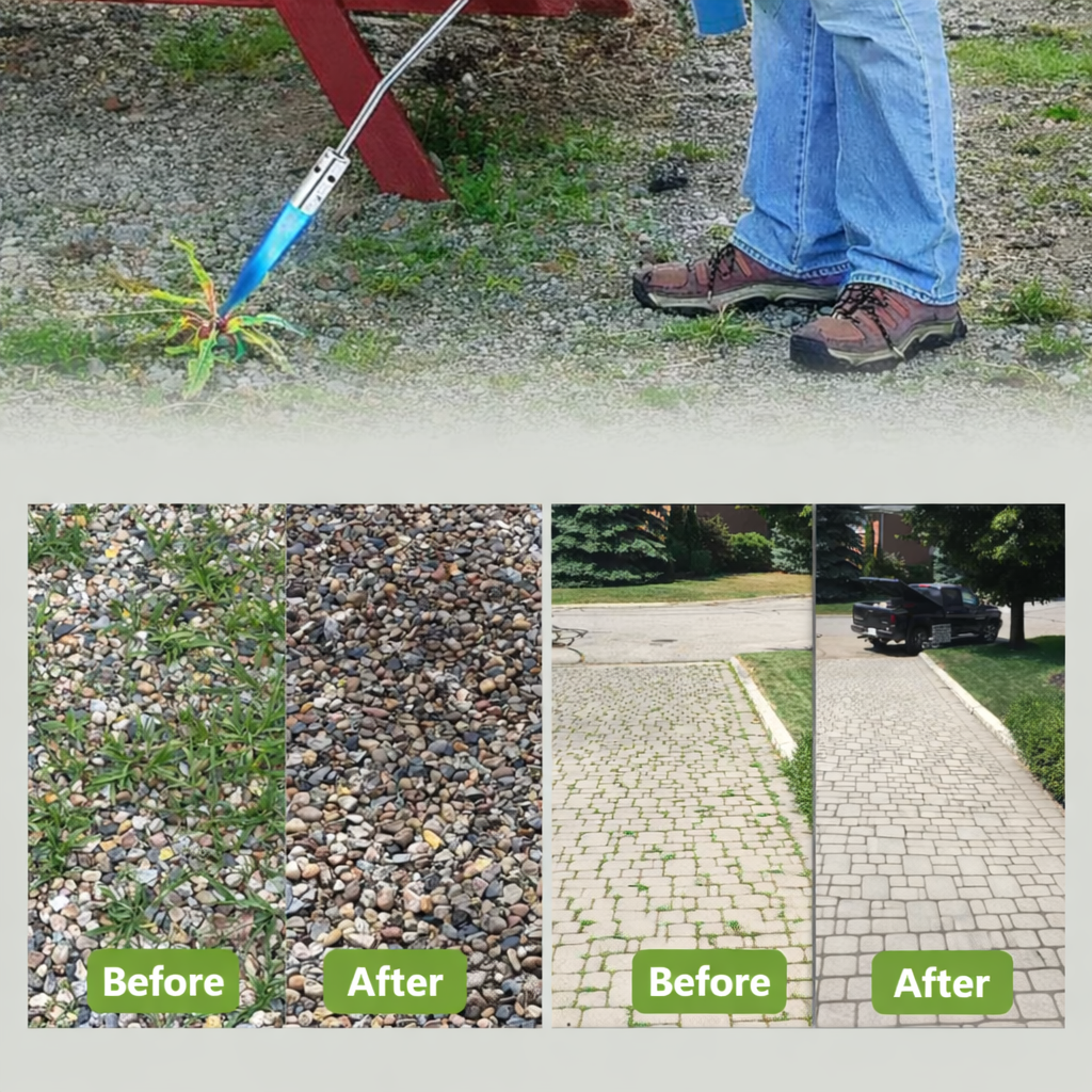 Weed Burner | Non-Chemical Weed Control | Flame Rod Adjustable | Flammix