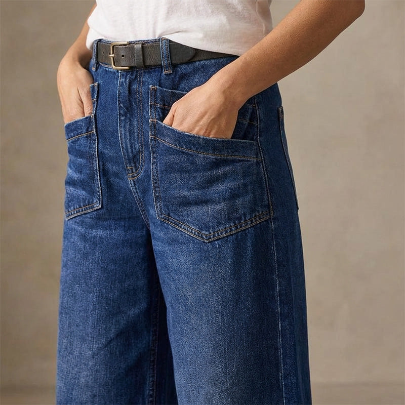 HaloStride™ — Embrace Confidence with Jeans that Honor Your Curves and Freedom