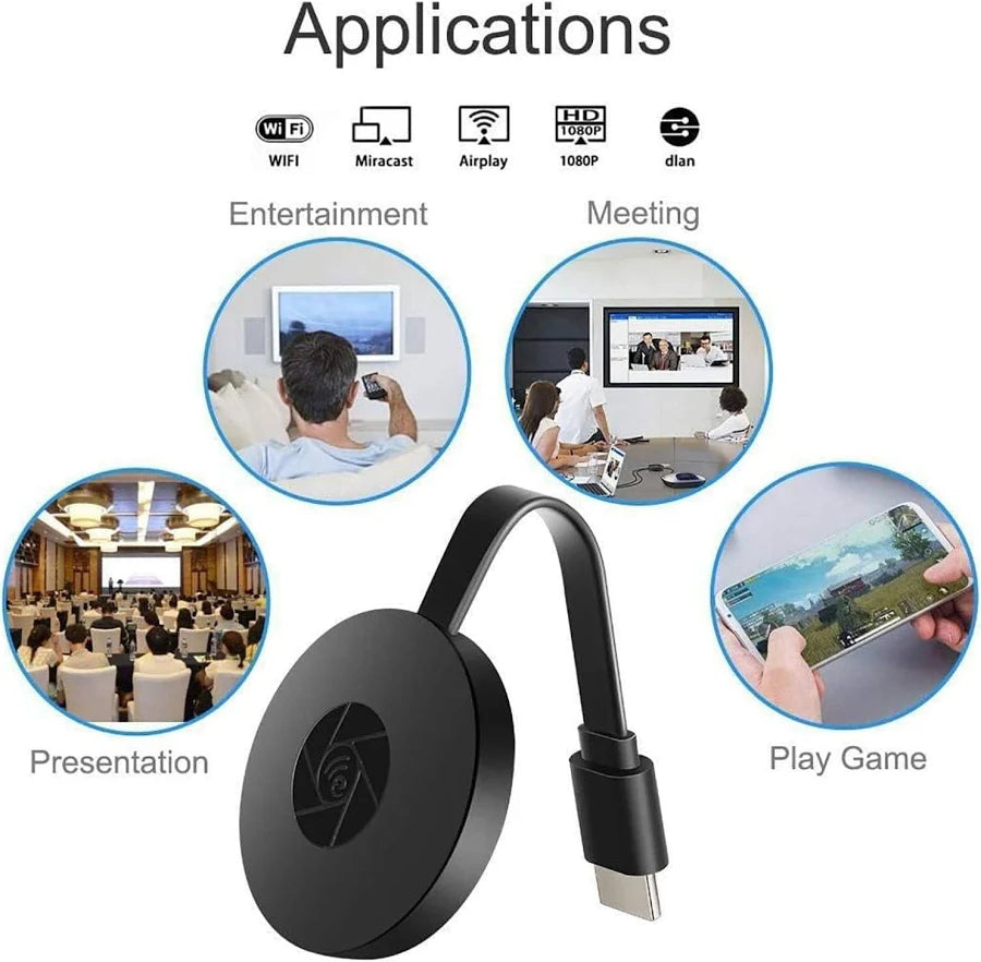 Miracast | HD Wireless Mirror Adapter | DLNA & AirPlay | CastView Pro