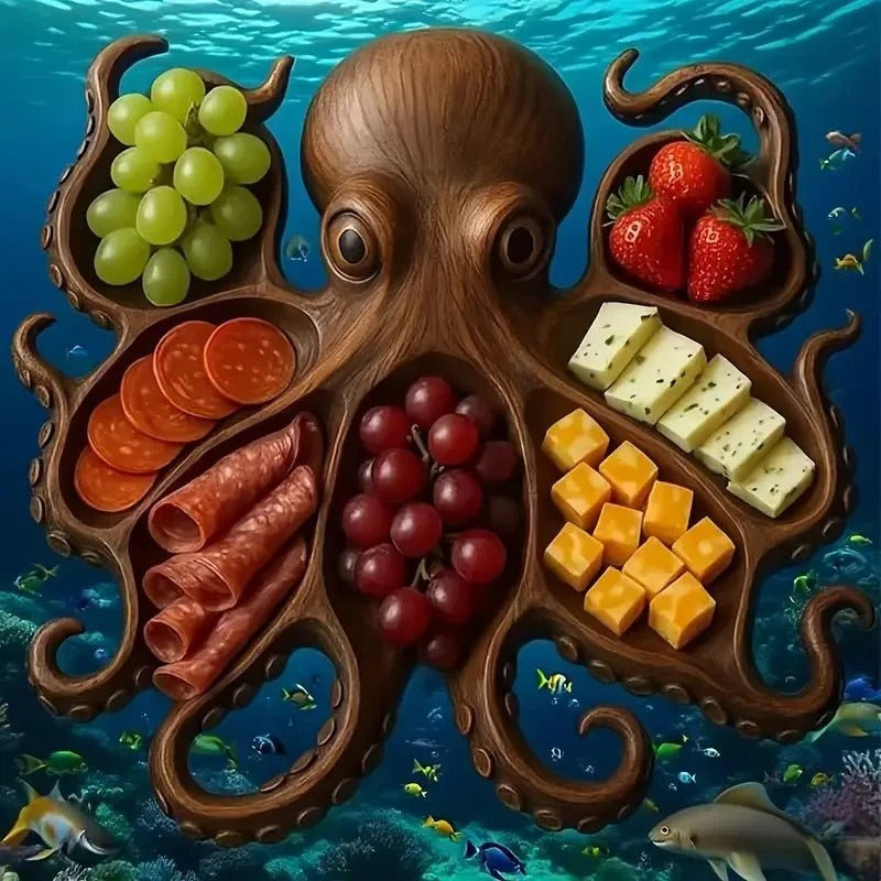 Snack Platter | Solid Wood Serving Board | Animal Design | NaturKueche